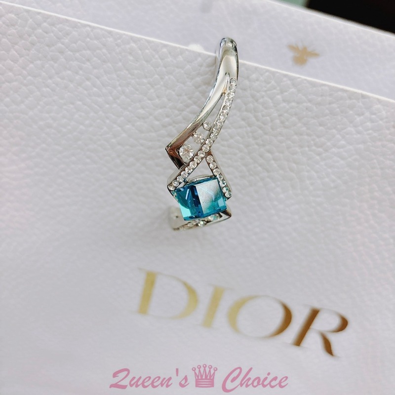 奢華款湖水綠大方塊奧地利水鑽手鍊/手環-細節圖3