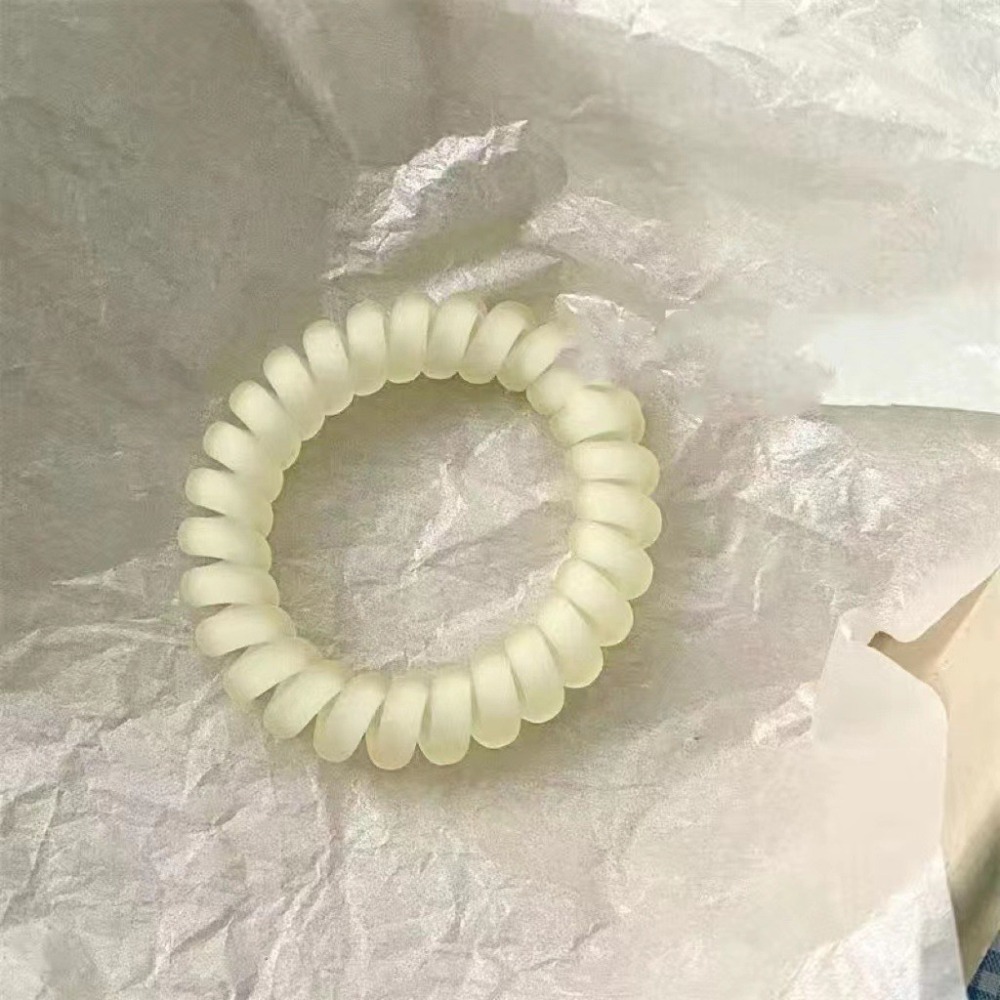 四色果凍色馬卡龍霧面電話線髮圈-規格圖4