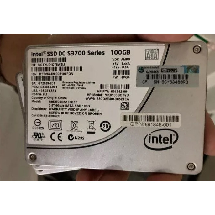 INTEL DC S3700 100GB 企業級SSD-規格圖1