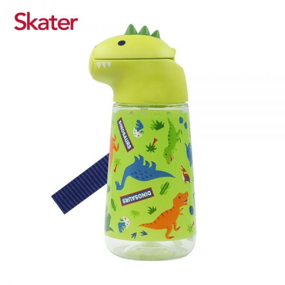 iWeiffy❤台灣現貨+發票 正版 日本Skater恐龍吸管水壺(420ml) 直飲兒童保溫杯 聖誕 吸管水瓶