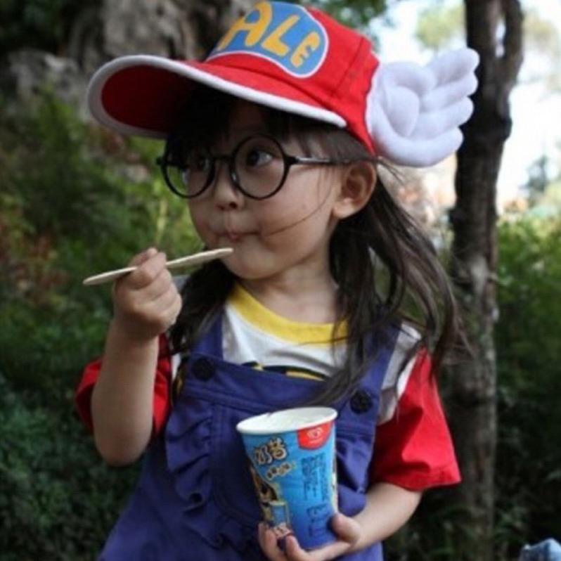 iWeiffy❤台灣現貨+發票  丁小雨 天使帽  兒童款丁小雨-帽子+眼鏡 帶翅膀帽 鴨舌帽 兒童款-細節圖2