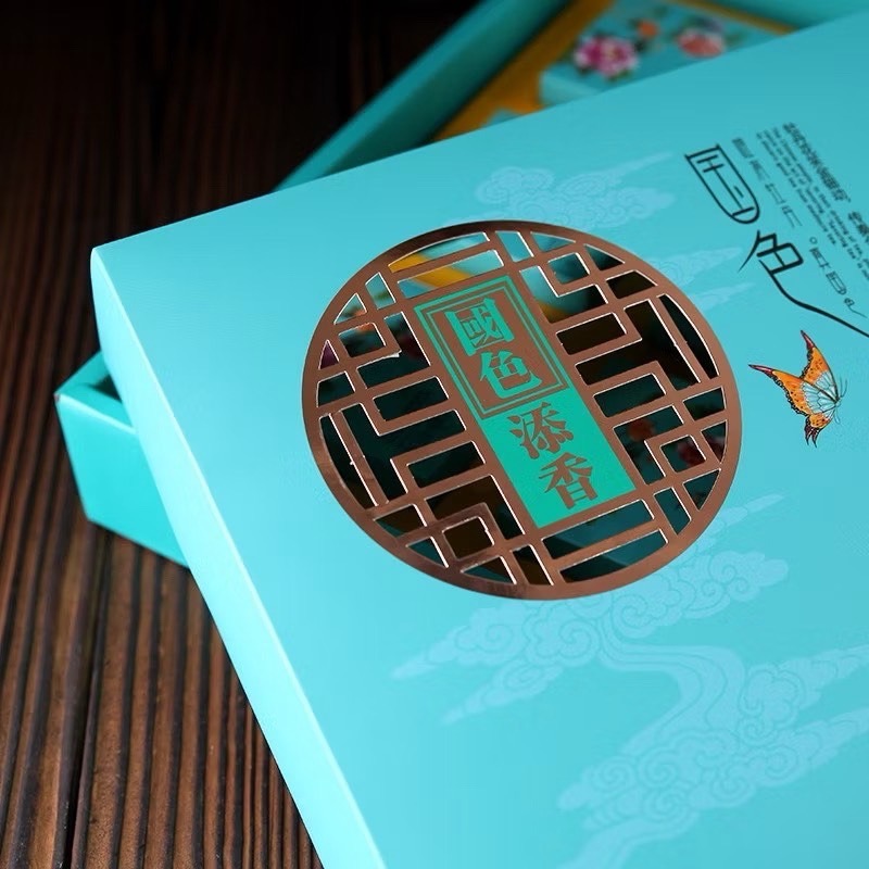 國色添香中式手提禮盒組｜月餅／蛋黃酥包裝盒-細節圖3
