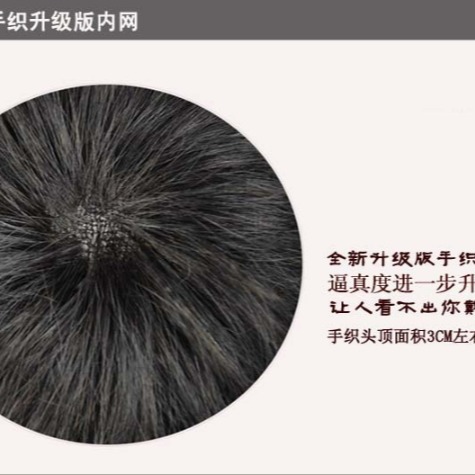 男假髮 真人髮絲 帥氣年輕- 男短髮 整頭假髮 【黑二髮品】OTDC-細節圖8