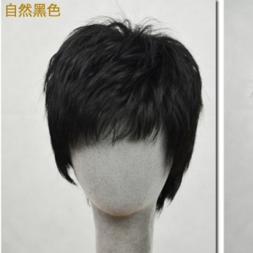 假髮 男短髮 真髮- 明星髮型 帥氣逼真 透氣整頭假髮【黑二髮品】OTDD-細節圖7