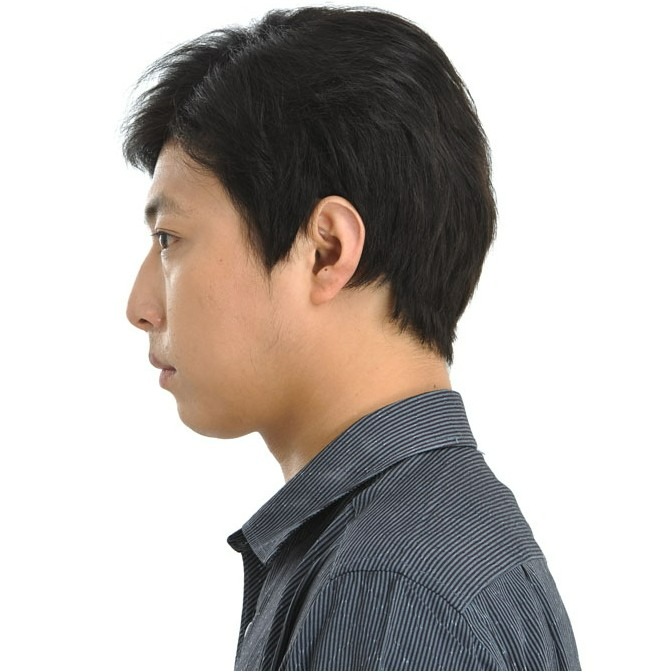 假髮 旁分髮型 男士假髮 - 真髮 成熟男性造型 男短髮 整頂假髮【黑二髮品】OTDE-細節圖2