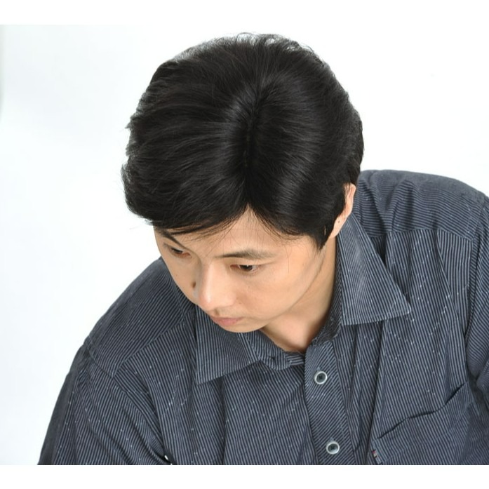 假髮 旁分髮型 男士假髮 - 真髮 成熟男性造型 男短髮 整頂假髮【黑二髮品】OTDE-細節圖3