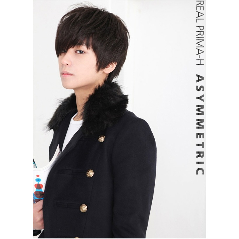 男假髮 整頂假髮 真人髮 短直髮-韓版髮型 帥氣 透氣內網 逼真頭頂 掉髮可戴 禿頂適用【黑二髮品】OTGA-細節圖7