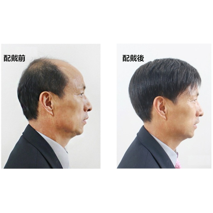 假髮 男短髮 真髮 - 中老年髮型 成熟造型 花白頭髮 男假髮【黑二髮品】OTGB-細節圖5