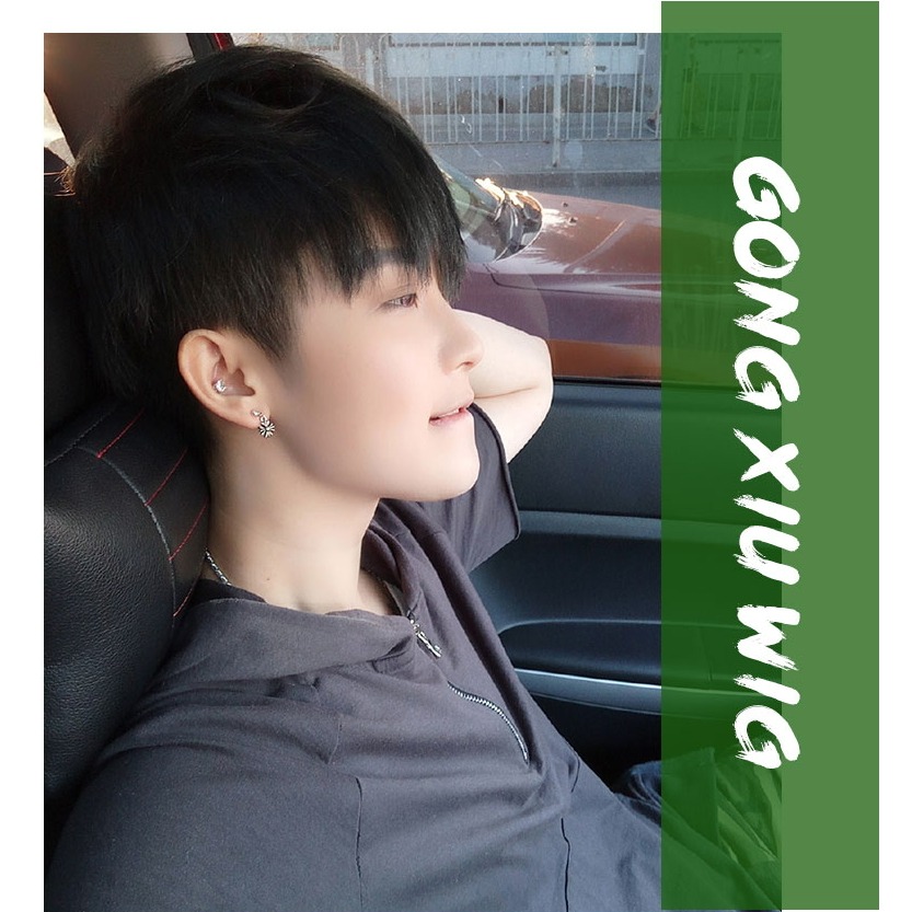 男士假髮 整頂假髮 真髮 短髮-韓版髮型 透氣內網 逼真頭頂 掉髮可戴 禿頂適用 變換造型【黑二髮品】OTBZB-細節圖8