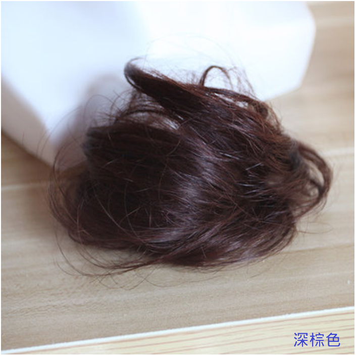 男士 假髮 丸子頭 真人髮 假髮片-型男髮型 髮髻 盤髮器 蓬鬆髮圈 蓬鬆自然【黑二髮品】ONA-細節圖8