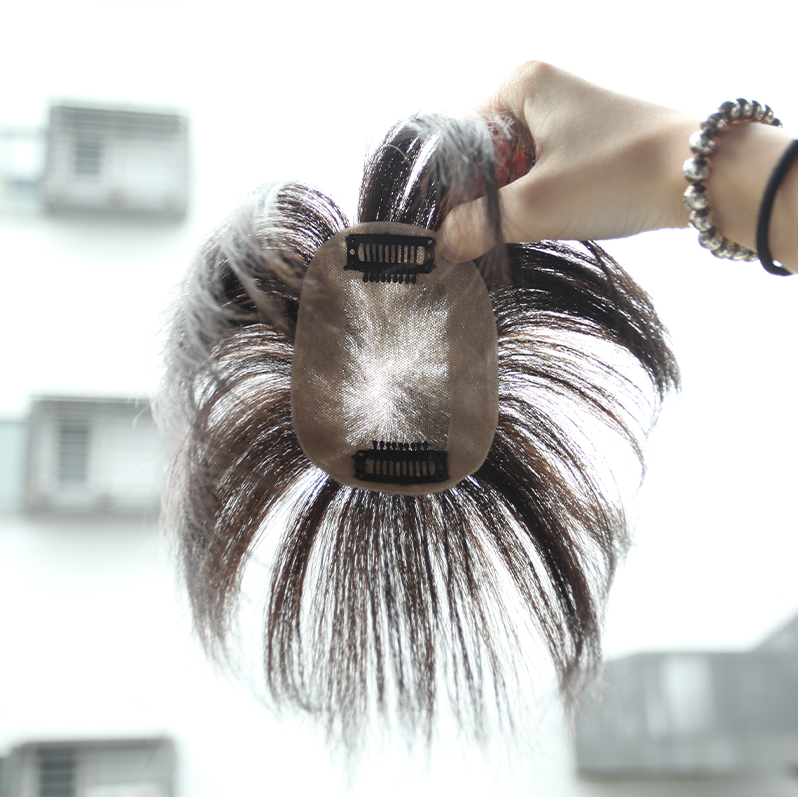 假髮片 男生補髮片 頭頂假髮 全真髮-手織工藝 透氣內網 逼真頭皮 遮白髮 掉髮 增髮量 禿頭【黑二髮品】ONF-細節圖4