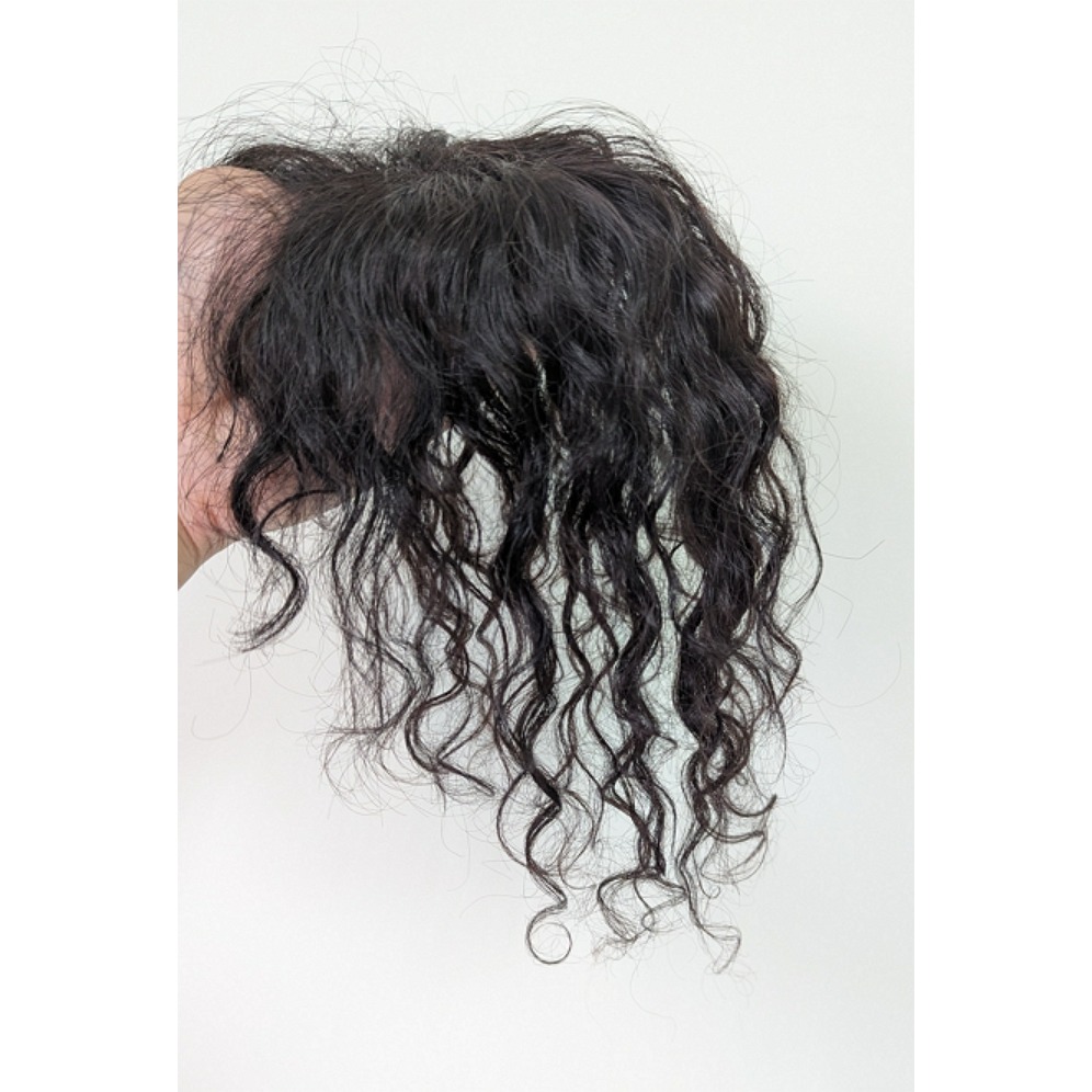 假髮片 捲髮 全真髮 卷髮補髮- 頭頂補髮 手織工藝 可分線 更透氣舒適 【黑二髮品】THH-細節圖3