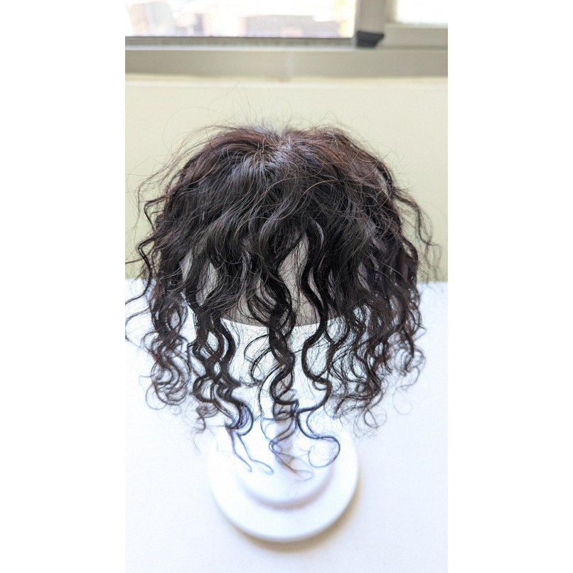 假髮片 捲髮 全真髮 卷髮補髮- 頭頂補髮 手織工藝 可分線 更透氣舒適 【黑二髮品】THH-細節圖4