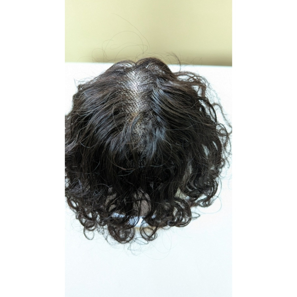 假髮片 捲髮 全真髮 卷髮補髮- 頭頂補髮 手織工藝 可分線 更透氣舒適 【黑二髮品】THH-細節圖9