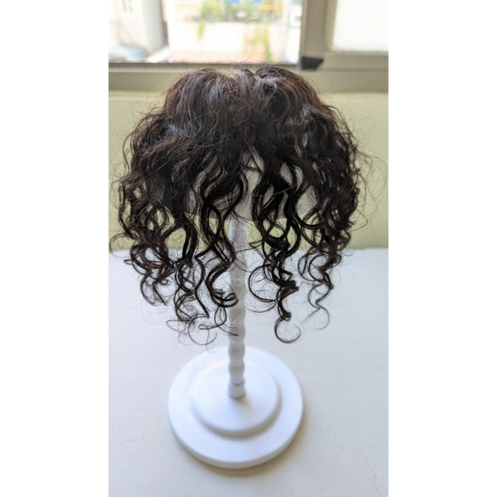 假髮片 捲髮 全真髮 卷髮補髮- 頭頂補髮 手織工藝 可分線 更透氣舒適 【黑二髮品】THH-細節圖10