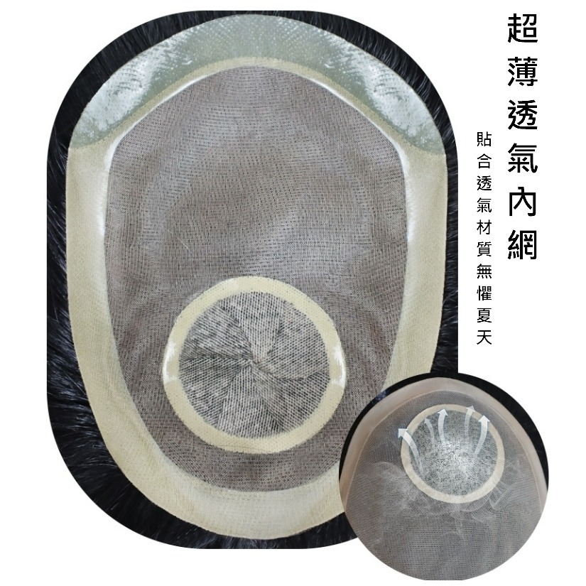 男生頭頂髮片 黏貼式假髮 頭頂補髮-男生髮型 恢復年輕帥氣 自信再生【黑二髮品】TGZ8-細節圖5