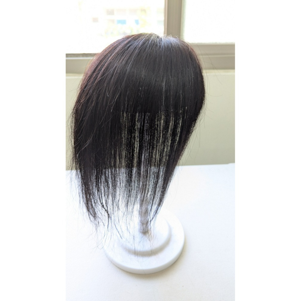頭頂補髮片 全真髮 女士髮片 頭頂增髮量 - 遮蓋白髮 還原年輕 輕薄 舒適【黑二髮品】TAZ22-細節圖2
