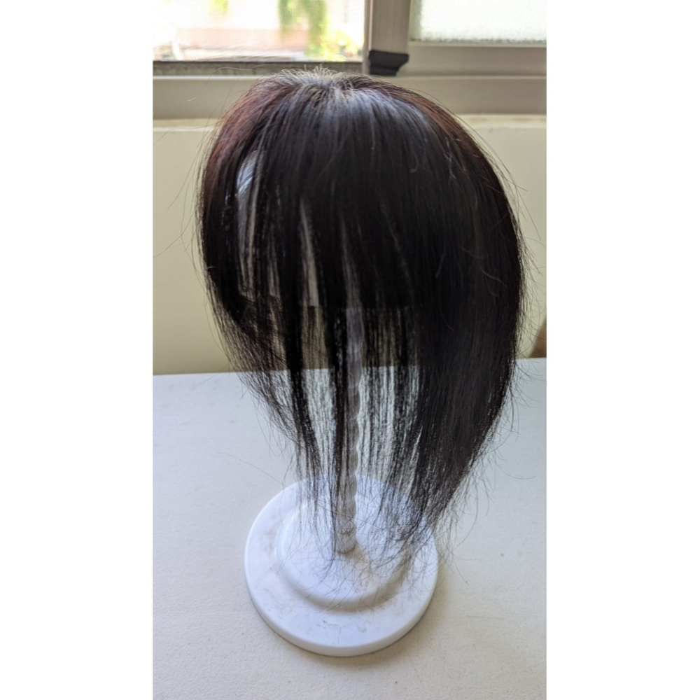 頭頂補髮片 全真髮 女士髮片 頭頂增髮量 - 遮蓋白髮 還原年輕 輕薄 舒適【黑二髮品】TAZ22-細節圖4