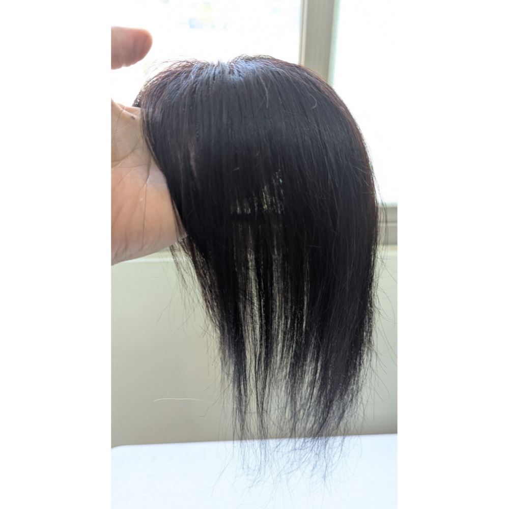 頭頂補髮片 全真髮 女士髮片 頭頂增髮量 - 遮蓋白髮 還原年輕 輕薄 舒適【黑二髮品】TAZ22-細節圖5