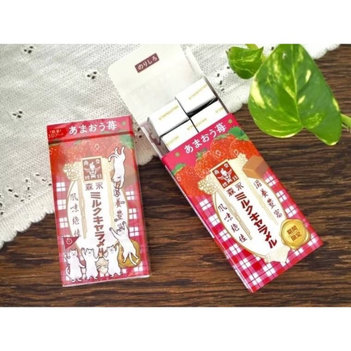 現貨+預購 ✈️森永牛奶糖 日本境內限定 甘王草莓風味 紙盒12粒入