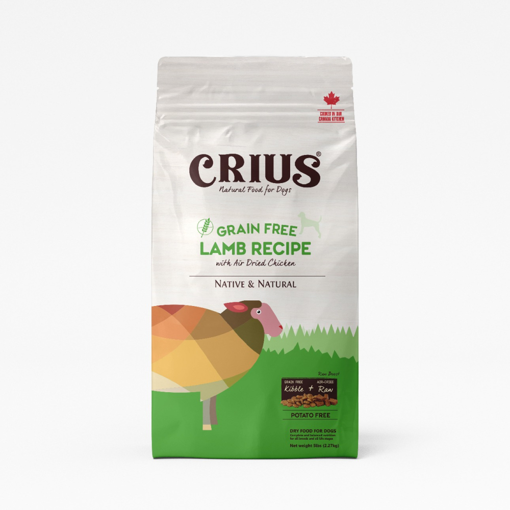 克瑞斯 CRIUS 天然紐西蘭寵物飼料 添加風乾鮮肉塊  狗飼料 5磅-細節圖2