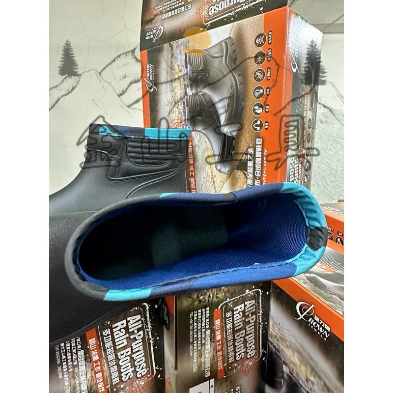 金山工具 皇力牌 多功能短筒休閒雨鞋 短雨靴登山朔溪強韌、耐油、耐寒、耐磨、不易龜裂 超取要盒限1雙不接受尺寸退換貨-細節圖3