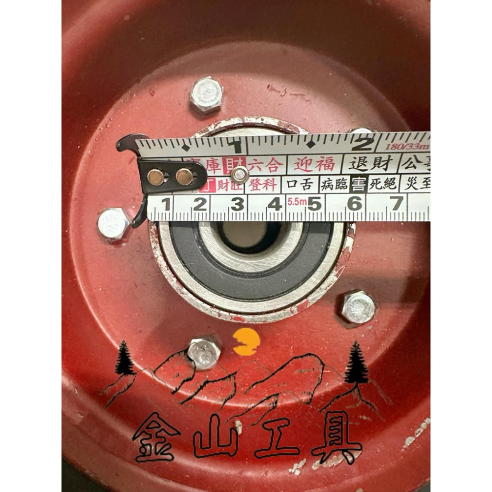金山工具🇹🇼14”(英吋)田車厚胎風輪 打氣輪 灌風輪 手推車輪 水泥車輪 內胎厚實 外胎耐磨 優質培林超取限寄一個-細節圖3