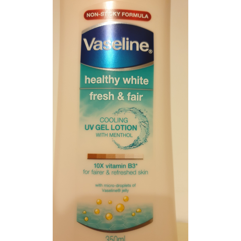 【VASELINE 凡士林】水感亮白 修護潤膚露 350ml 維他命B3 (微涼感)-細節圖2
