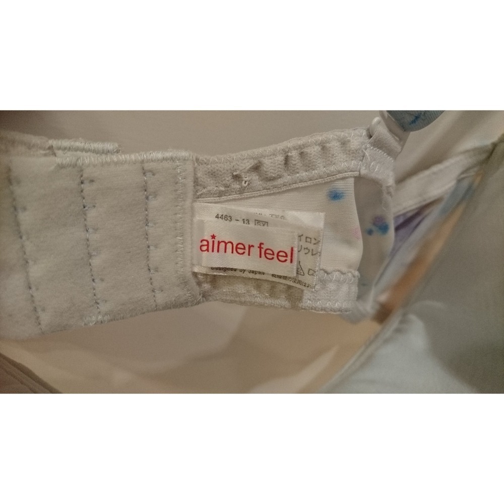 日本專櫃品牌 aimer feel 日本購入 美人魚 海洋 貝殼系列 網紗層 冬天款 內衣 H80 cup (剩下內衣)-細節圖7
