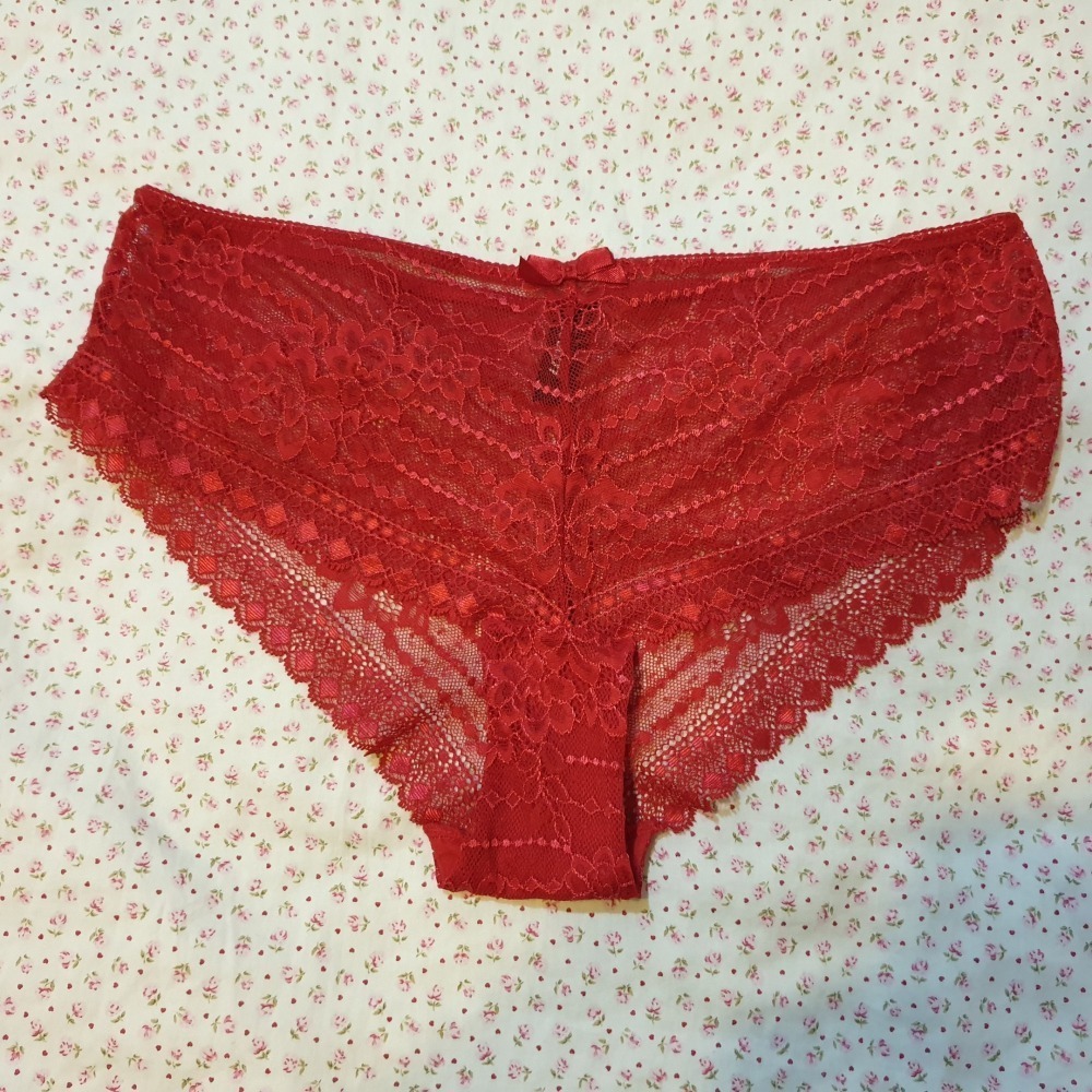 ETAM Lingerie 法國內衣 N*5 CLASSIQUE- PANAMA 紅色網狀包臀 內褲 UK12/FR40-細節圖2