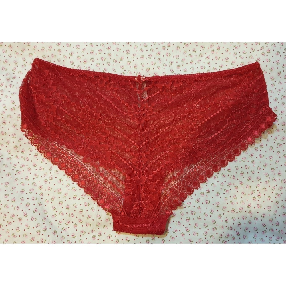 ETAM Lingerie 法國內衣 N*5 CLASSIQUE- PANAMA 紅色網狀包臀 內褲 UK12/FR40-細節圖4