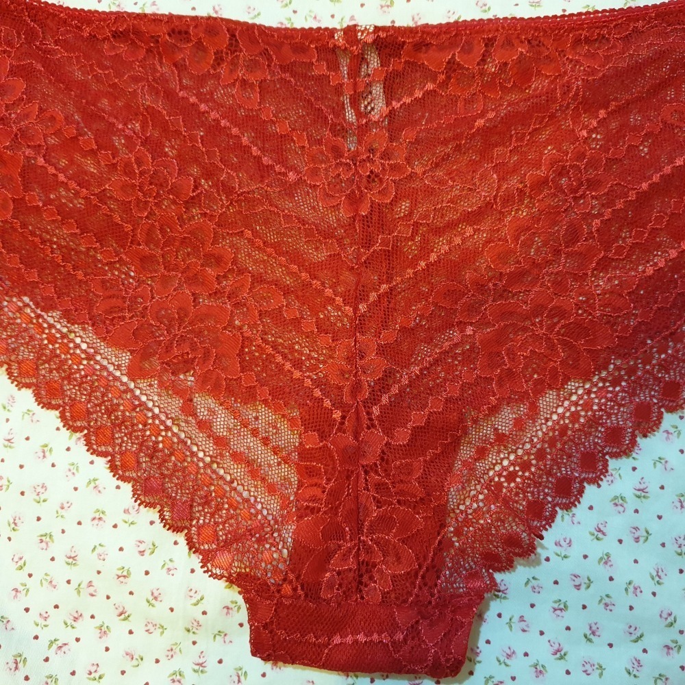 ETAM Lingerie 法國內衣 N*5 CLASSIQUE- PANAMA 紅色網狀包臀 內褲 UK12/FR40-細節圖5