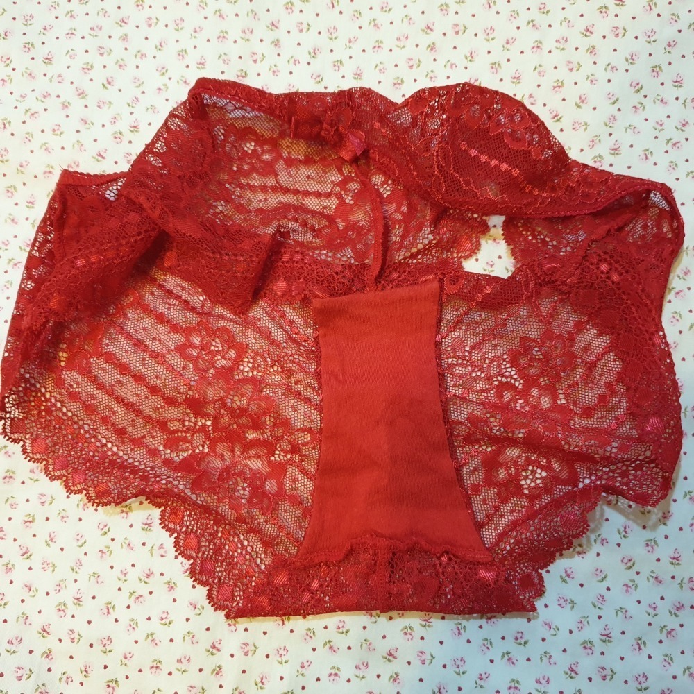 ETAM Lingerie 法國內衣 N*5 CLASSIQUE- PANAMA 紅色網狀包臀 內褲 UK12/FR40-細節圖7