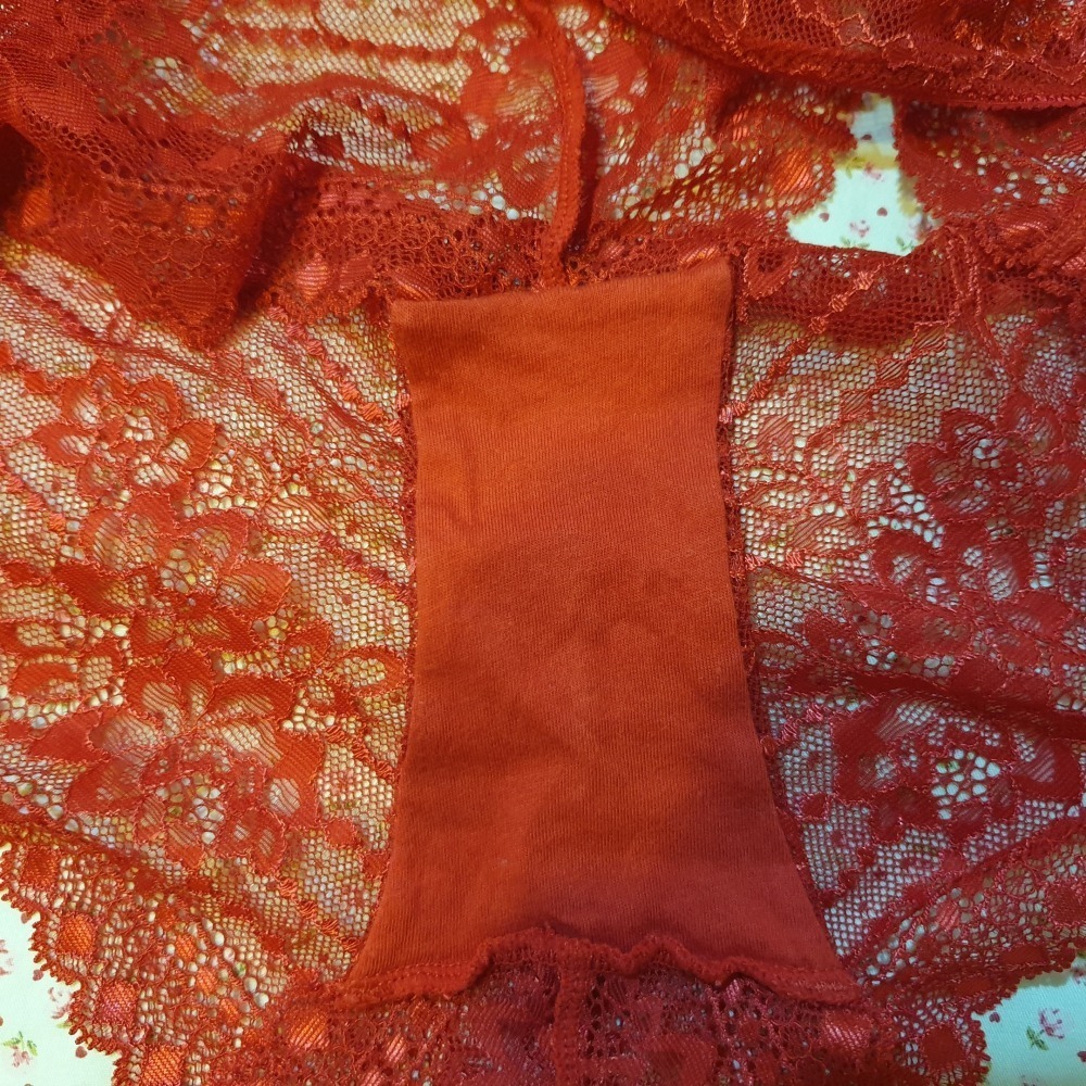 ETAM Lingerie 法國內衣 N*5 CLASSIQUE- PANAMA 紅色網狀包臀 內褲 UK12/FR40-細節圖8