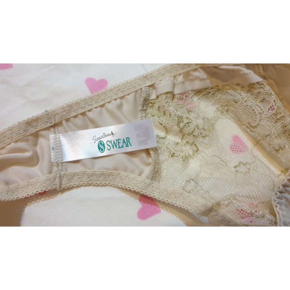 全新品 SWEAR 思薇爾 米色 黃色 淡黃色 蕾絲 三角內褲 (尺寸 L號)-細節圖7