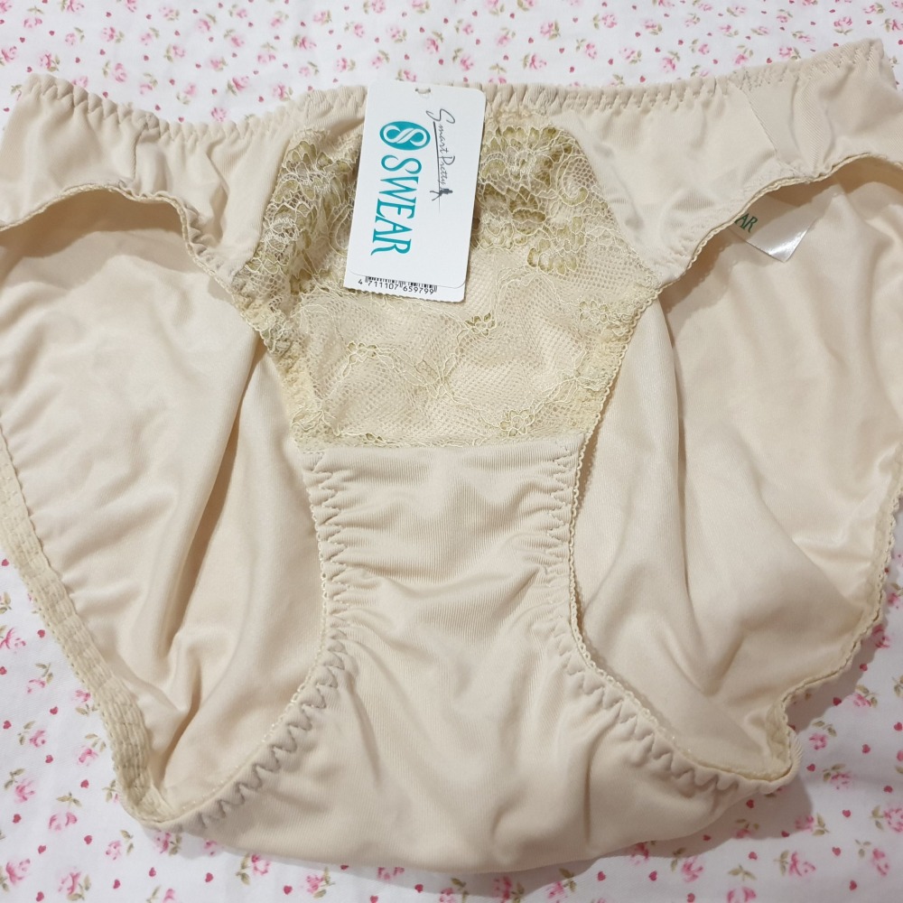 全新品 SWEAR 思薇爾 米色 黃色 淡黃色 蕾絲 三角內褲 (尺寸 L號)-細節圖11