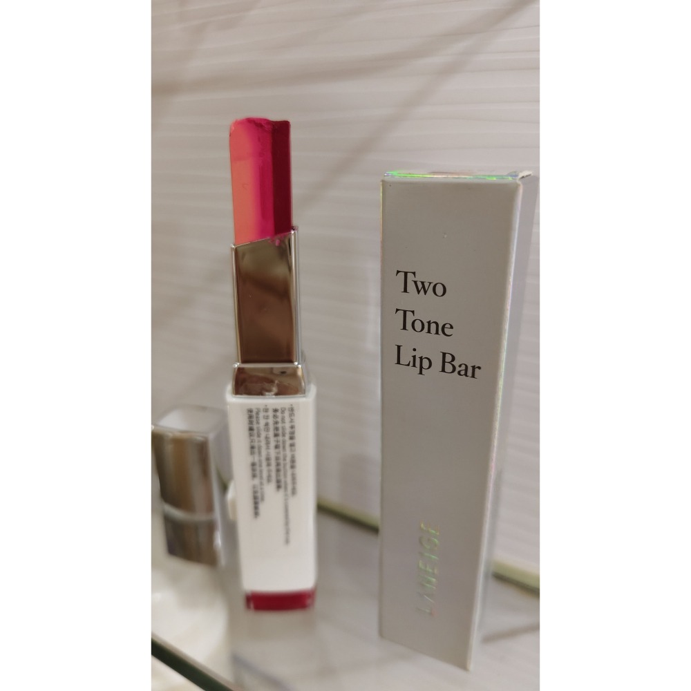 蘭芝 Laneige 超放電絲絨 雙色唇膏  14號 Dear Pink（霓彩）結合桃紅色與淺粉紅的熱門漸層唇膏。-細節圖6
