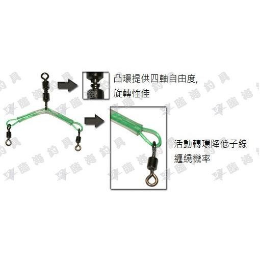 臨海釣具 24H營業/ 達輝 高速三叉A 高速三叉轉環 三叉轉環 三叉扁擔 子線分叉器 防纏天平  子線不易互相纏繞-細節圖2