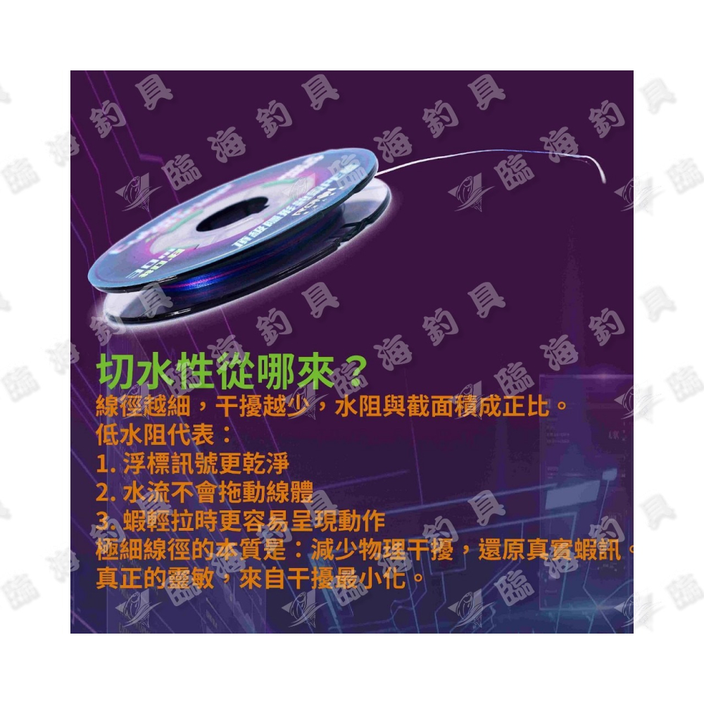 臨海釣具 24H營業/RONIN CYBER SHRIMP 賽博 蝦PE線/30M-比重0.98 隱形PE線-細節圖6