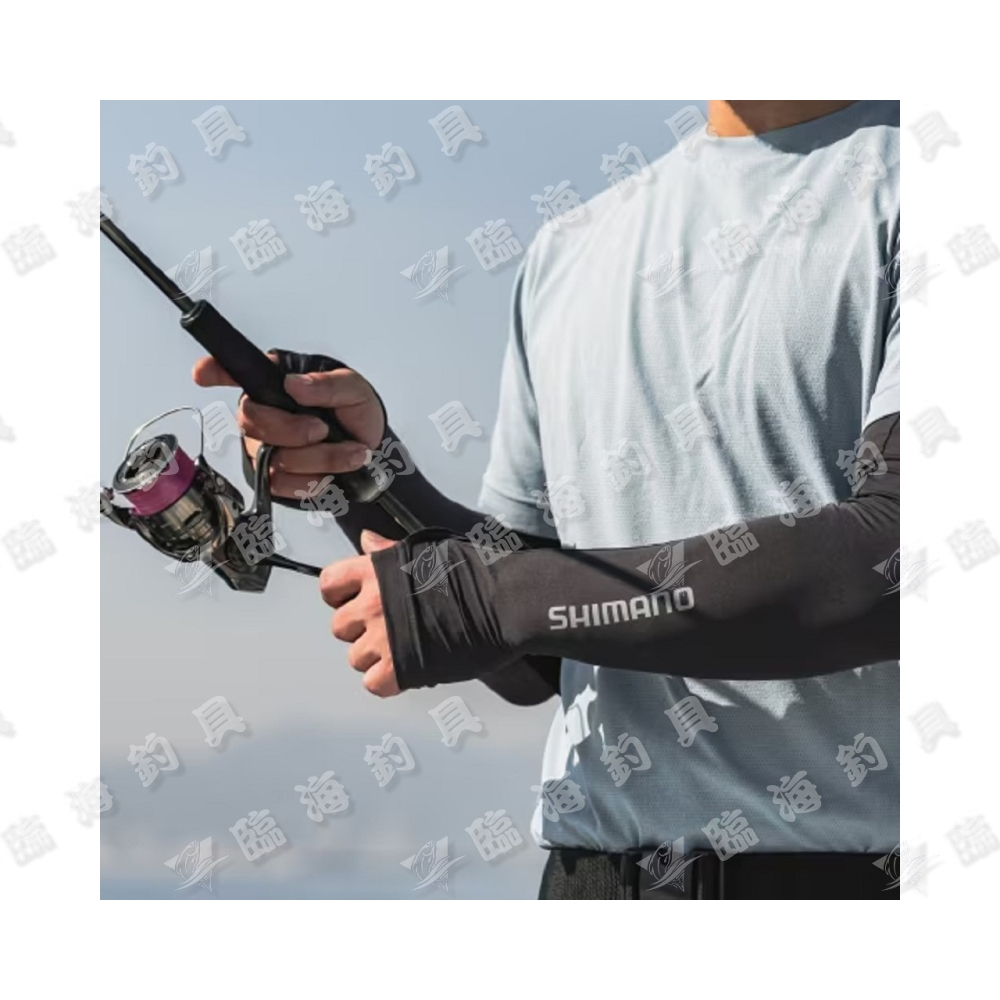 臨海釣具 24H營業 黃標/SHIMANO袖套 AC-006Z 半掌袖套 防曬袖套 涼感袖套-細節圖4