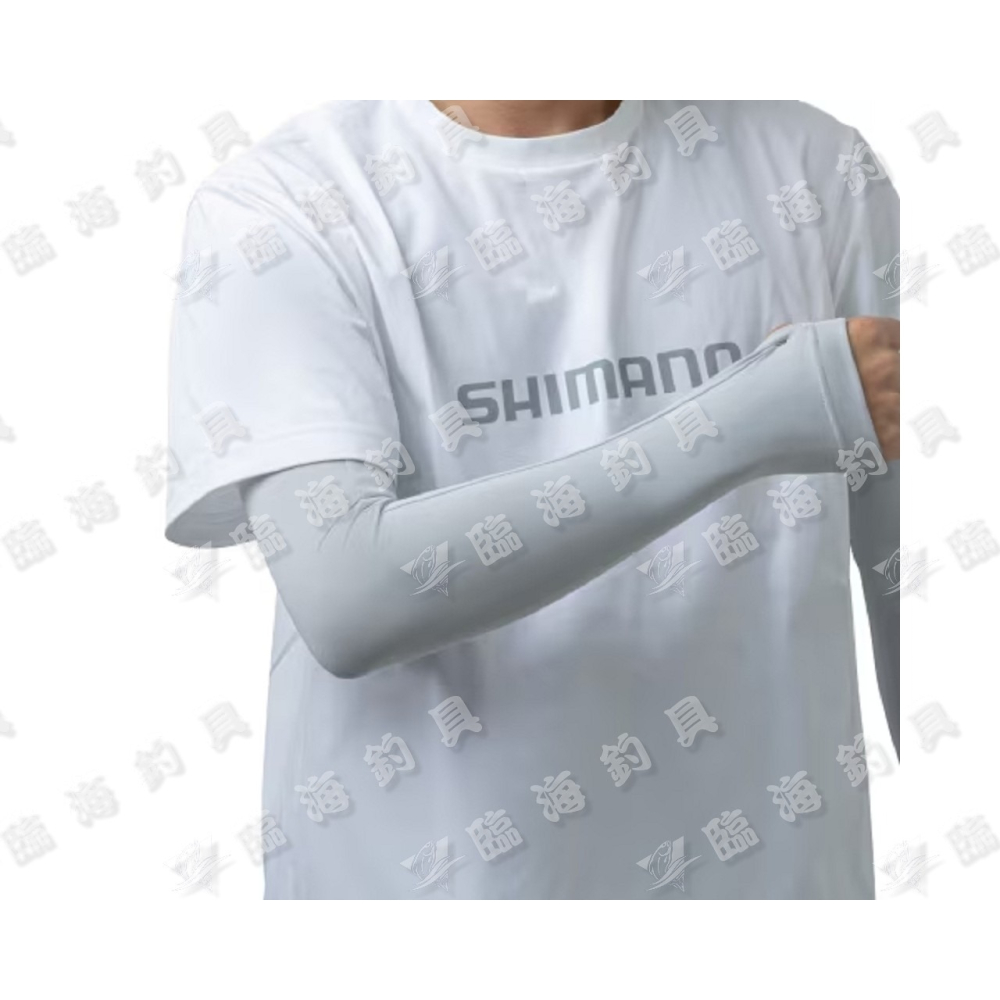 臨海釣具 24H營業 黃標/SHIMANO袖套 AC-006Z 半掌袖套 防曬袖套 涼感袖套-細節圖8