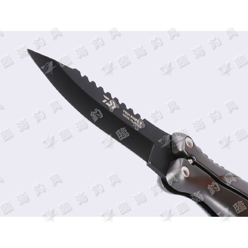 臨海釣具 24H營業 黃標/DAIWA魚刀 26年 FISH KNIFE Ⅱ 不銹鋼折疊魚刀 不銹鋼魚刀 釣魚刀-細節圖6