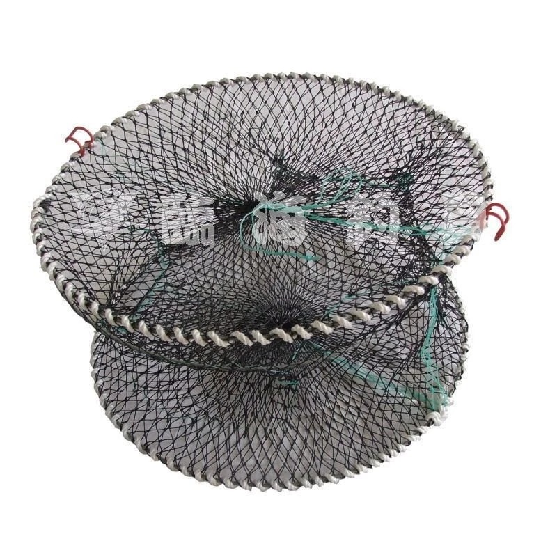 臨海釣具 24H營業/超商取貨限8個 40CM 摺疊蟹籠 折疊蟹籠 螃蟹籠 圓形蟹籠 補蟹籠 抓螃蟹 蟹籠 螃蟹籠餌袋-細節圖2