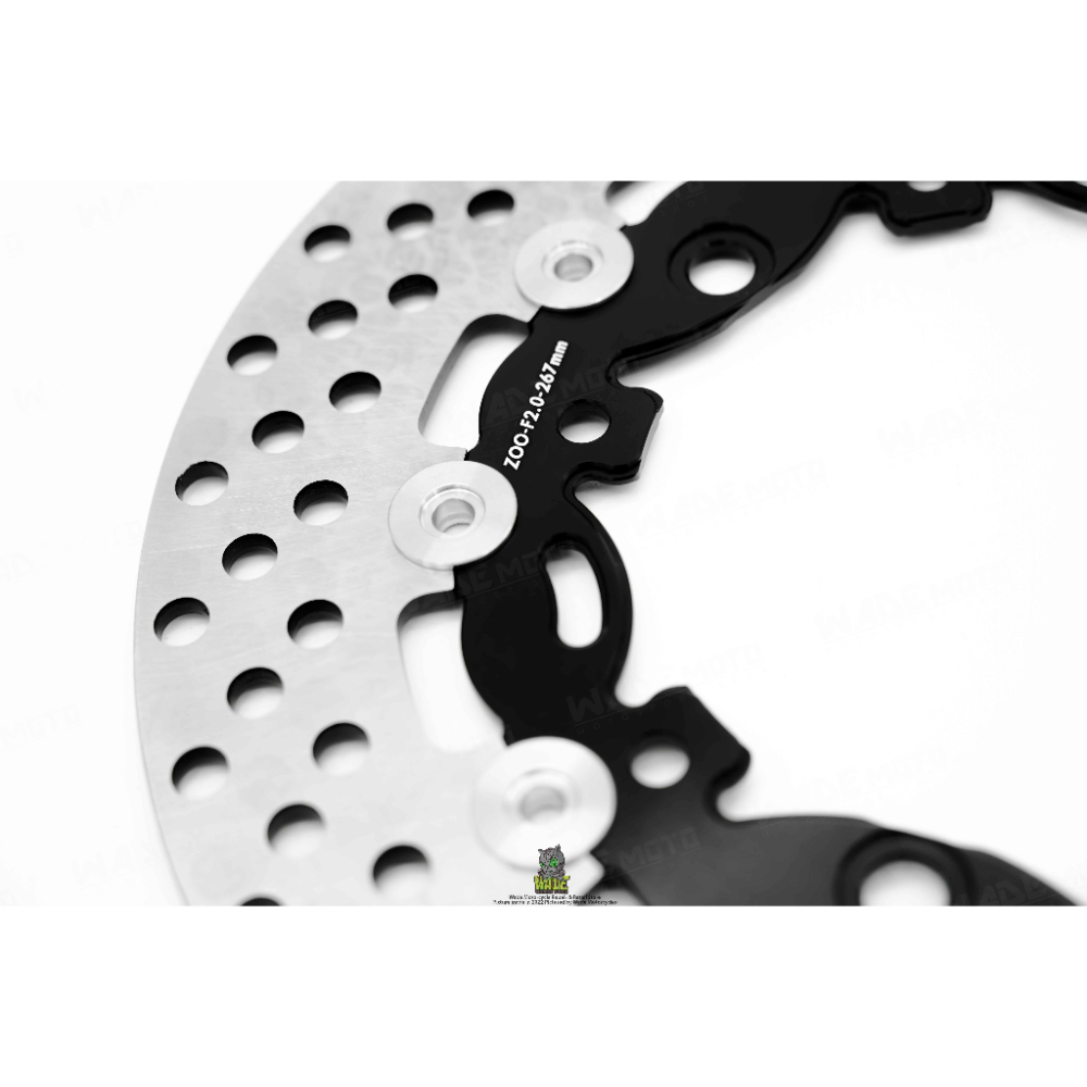 韋德機車精品 ZOO 不鏽鋼 浮動碟盤 圓碟 規格 245MM 浮動碟盤 適用 勁戰 六代 水冷BWS-細節圖2