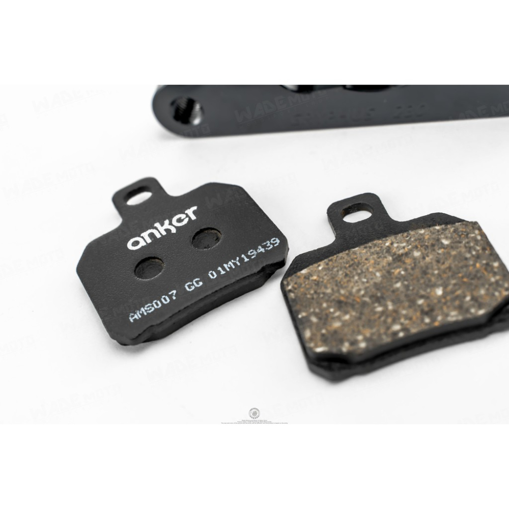 韋德機車精品 ZOO 後螃蟹卡座 附送煞車皮 大螃蟹卡座 230MM 適用 六代勁戰 / BWS-細節圖3