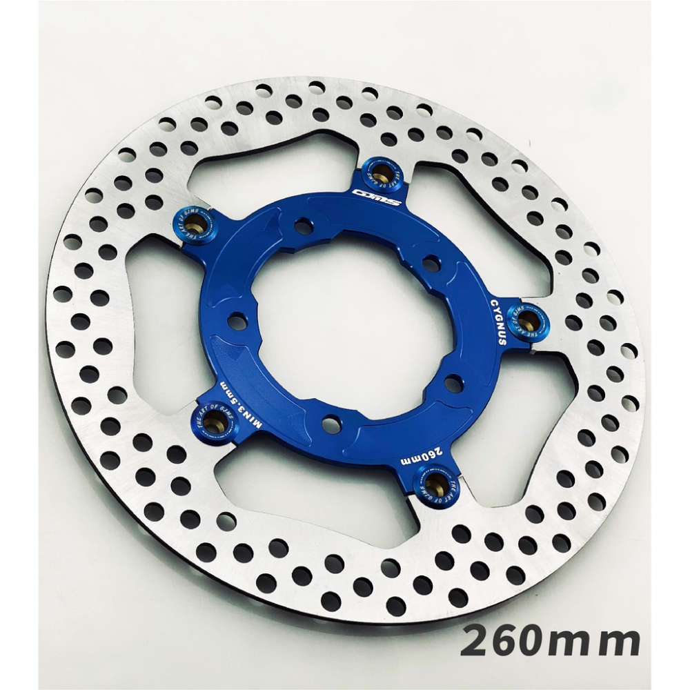 韋德機車精品 GJMS 風嘯版 白鐵 浮動碟盤 適用車種 新勁戰 3-5代 BWS 260MM-細節圖2