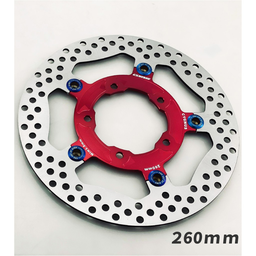 韋德機車精品 GJMS 風嘯版 白鐵 浮動碟盤 適用車種 新勁戰 3-5代 BWS 260MM-細節圖5