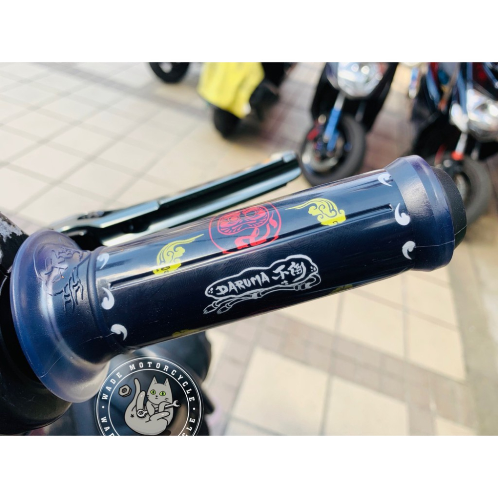 韋德機車精品 不倒翁 握把套 握把 車把 車手把 加 圓形 鍍鈦端子 適用 雷霆 G6 擋車 130MM-細節圖5