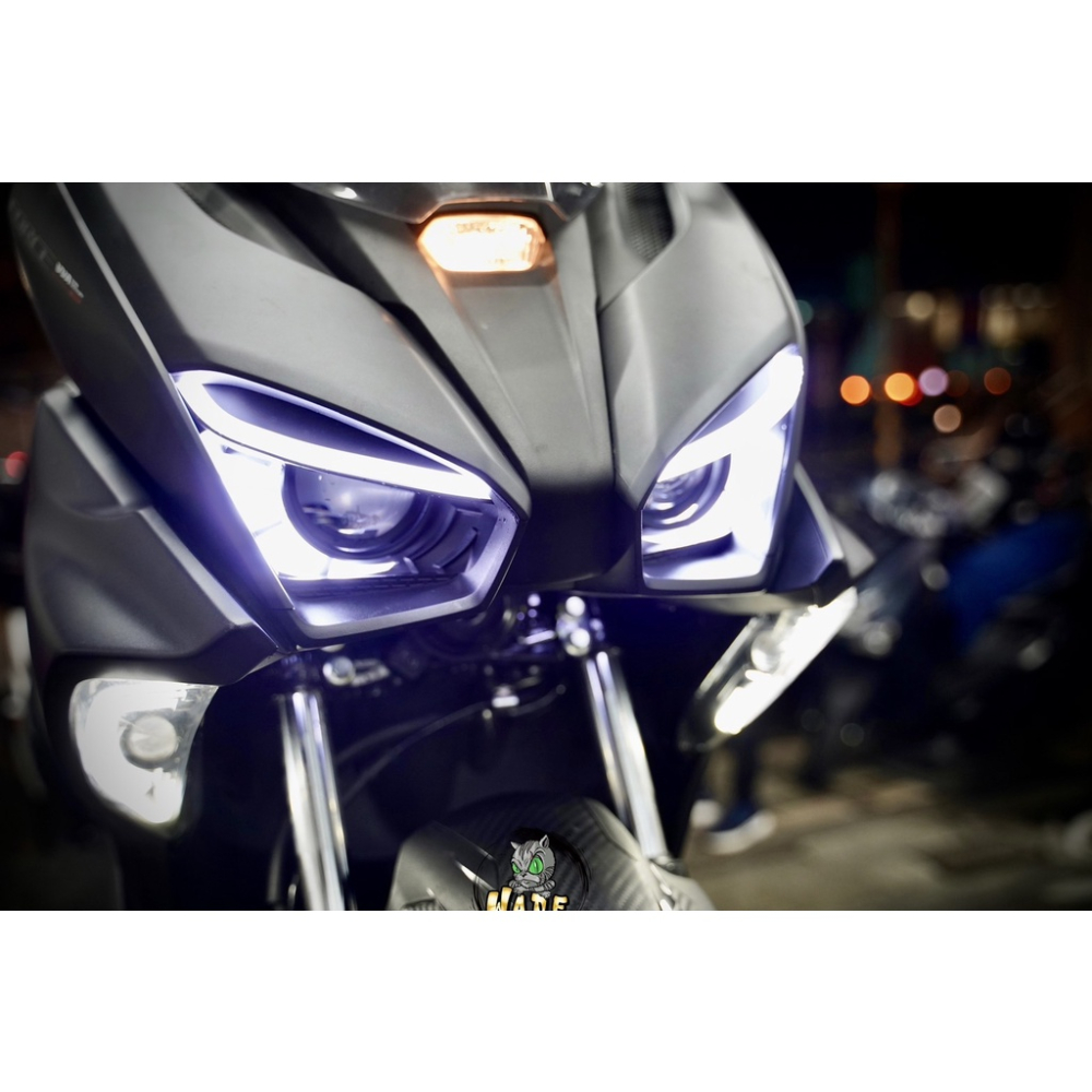 韋德機車精品 【請勿下單】 金鑫燈藝 APLX 雙魚眼大燈 LED 魚眼大燈 惡魔眼 合法大燈 適用 FORCE 2.0-細節圖3