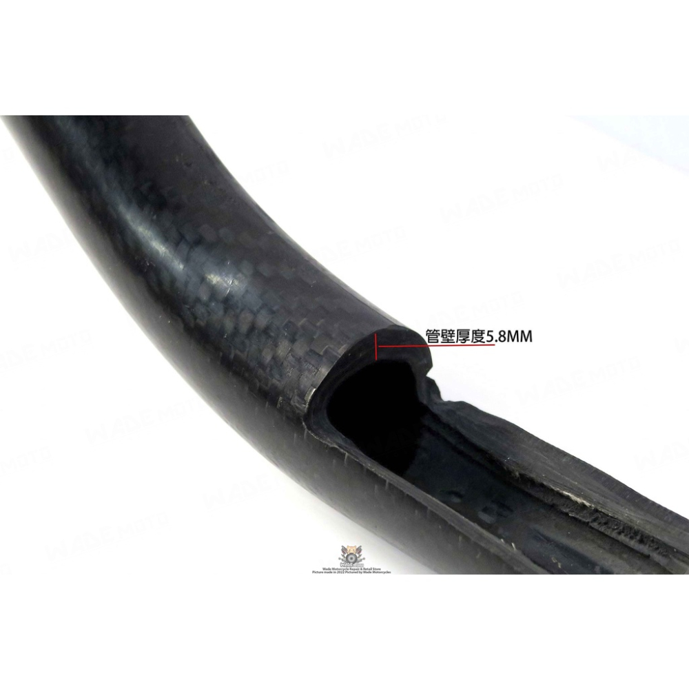 韋德機車精品 承旭部品 卡夢把 車手把 車把 碳纖維把 寬把 粗把 720cm 鍛造紋路 適用 BWS FORCE-細節圖6
